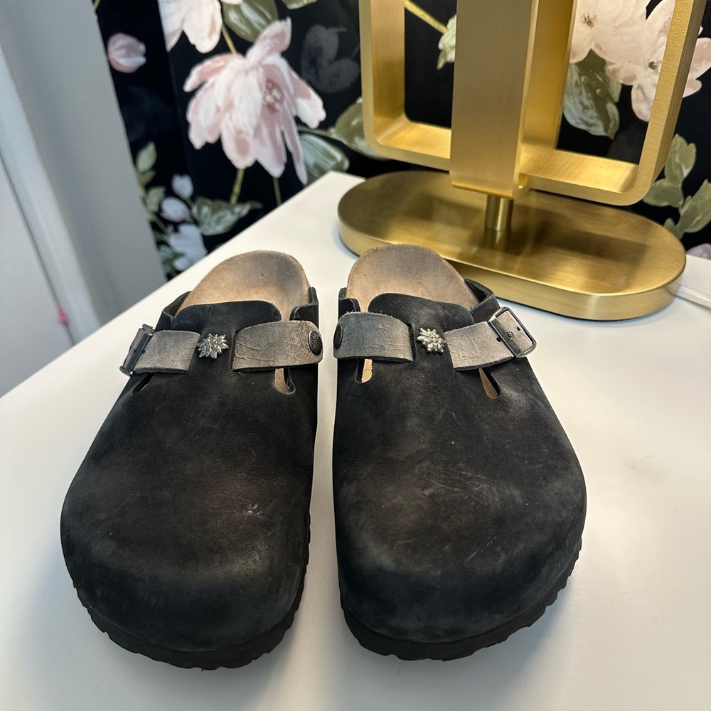Birkenstock Papillon Black Boston Clog 40